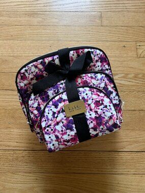 Nicole Miller Floral Cosmetic/Makeup Travel 3 Pouch Set